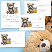 Little bear and jar honey Baby Shower