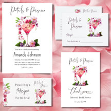 Petals & Prosecco Blush Pink Floral Bridal Shower