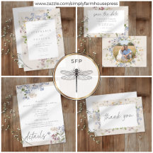 Cream Wildflower Garden Elegant Wedding