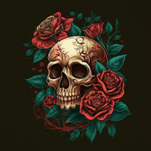 SKULL AND ROSES