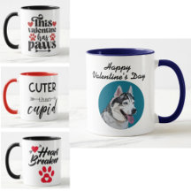 Valentine's Mugs from the dog