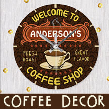 Coffee Shop Cafe Custom Decor