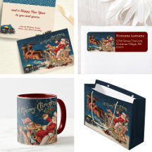 Patriotic American Santa Claus Christmas