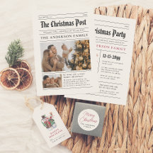 Christmas Newspaper Year In Review Holiday