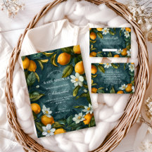 Botanical Citrus Garden Baby Shower