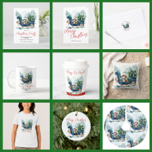 Blue Sled With a Cute Fawn