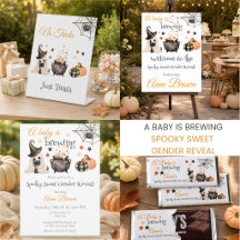 A Baby Is Brewing | Spooky Sweet Gender Reveal