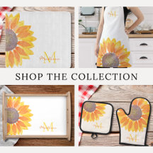 Monogram Sunflower Kitchen Collection