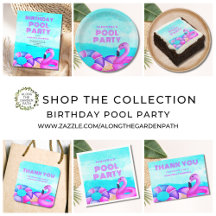 Birthday Pool Party Invitation Party Supplies