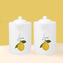 Yellow Lemon with Green Leaves | Fresh Citrus 