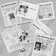 Unique Newspaper Wedding Suite 