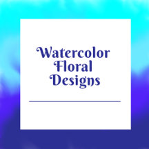 Water colour floral designs