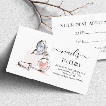 blush Pink Polish bottle Nail Artist Branding