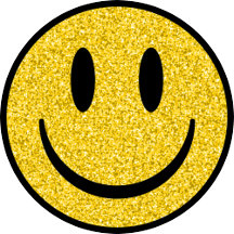 Glitter Smile Face