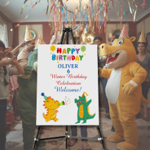 Crocodile & Hippo Birthday Collection - Fun