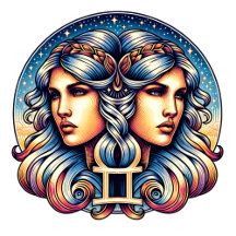 Horoscope Sign Gemini Twins Gift and Cards