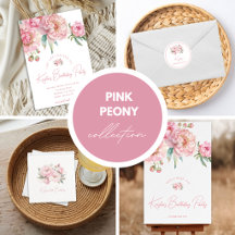 Pink Peony Birthday Collection 