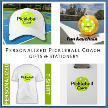 Personalized Pickleball Coach Gifts & Stationery