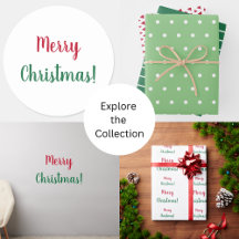 Red and green Christmas home decor & gift wrap