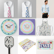 Jawbreaker Candy Slice And Seamless Pattern