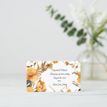 White & Gold Leaf Petal Wedding Invitations