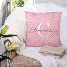 Girly Blush Pink Glitter Stripes