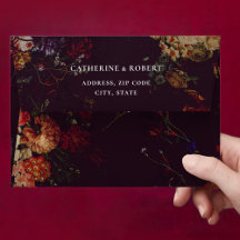 Dark Elegant Floral Wedding