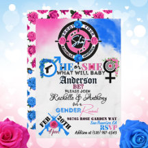 Guns or Roses Gender Reveal Baby Shower