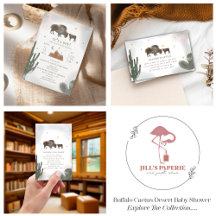 Buffalo Cactus Desert Baby Shower