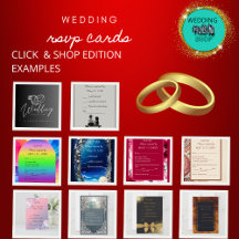 Exclusive Wedding Response Cards RSVP 