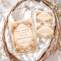 Western Floral Cowgirl Baby Shower Collection