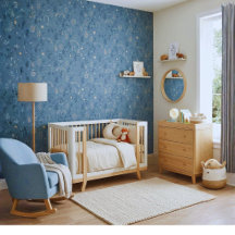Boho Celestial & Botanical Dusty Blue Family Colle