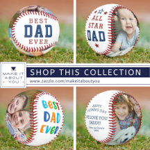 Baseball Custom Photo Keepsakes for Dad