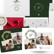 Traditional Monogram Christmas Holiday Collection