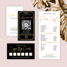 Faux Gold Black White Corporate Business Marketing