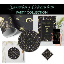 Sparkling Celebration-Libations in Gold & Black