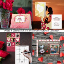 Photo It Valentine Cards Stickers Party Favors