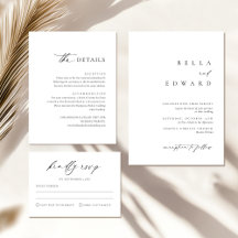 Modern Simple Script Wedding Collection