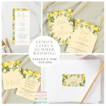 Lemon Citrus Wedding Suite 