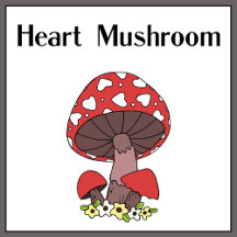 Heart Mushroom Design