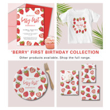 Berry First Strawberry 1st Birthday Party