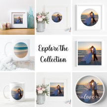 Circle Shape Wedding Photo Prints and Gifts