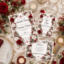 Romantic Winter Berry Elegance Wedding