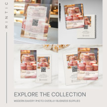 Modern Bakery Photo Overlay Business Supplies