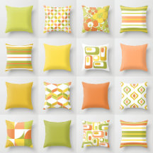 Orange Green Yellow Retro Home