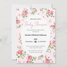 Pink Rose Baby Shower Collection