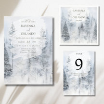 Rustic Snowy Forest