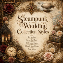 Steampunk Wedding Collection Styles