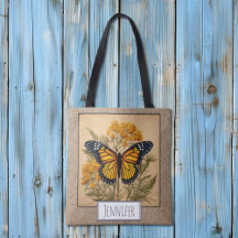 Butterfly and Insect Tote Bags
