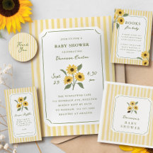 Sunflower & Stripes Baby Shower